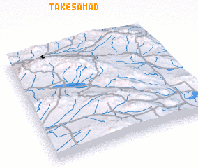 3d view of Tak-e Şamad