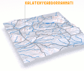 3d view of Kalāteh-ye ‘Abd or Raḩmatī