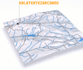 3d view of Kalāteh-ye Zarchang