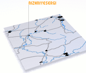 3d view of Nizhniye Sergi