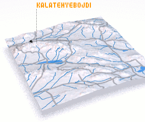 3d view of Kalāteh-ye Bojdī