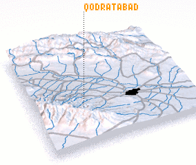 3d view of Qodratābād