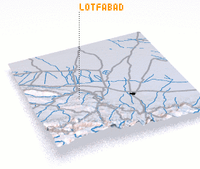 3d view of Loţfābād