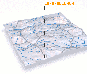 3d view of Chākand-e Bālā