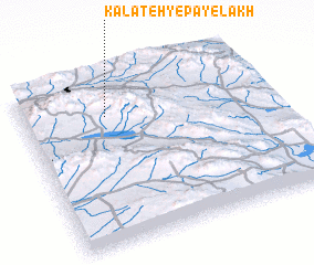 3d view of Kalāteh-ye Pā-ye Lākh