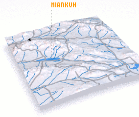 3d view of Mīān Kūh