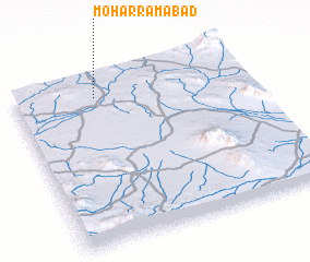 3d view of Moḩarramābād