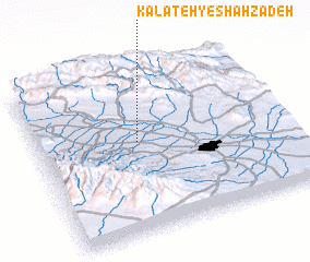 3d view of Kalāteh-ye Shāhzādeh