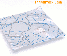 3d view of Tappeh-ye Chīldār