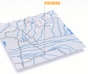 3d view of Mīdābād