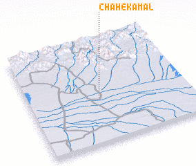 3d view of Chāh-e Kamāl