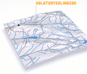 3d view of Kalāteh-ye ‘Alī Ḩasan