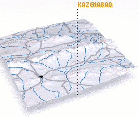 3d view of Kāz̧emābād