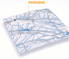 3d view of Mehdīābād