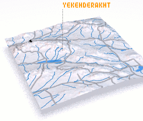 3d view of Yekeh Derakht