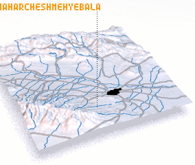 3d view of Chahār Cheshmeh-ye Bālā