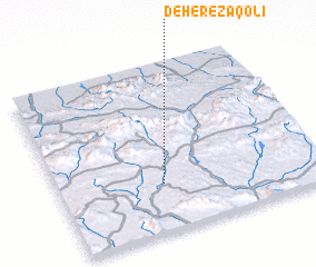 3d view of Deh-e Reẕā Qolī