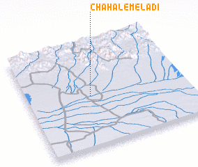 3d view of Chāh ‘Ālem-e Ladī