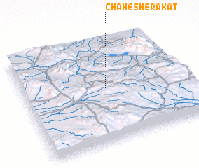 3d view of Chāh-e Sherākat