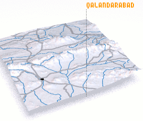 3d view of Qalandarābād