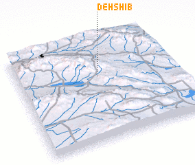 3d view of Deh Shīb