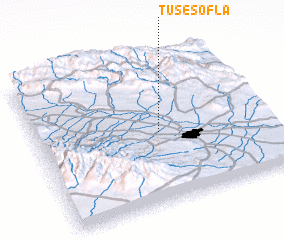 3d view of Ţūs-e Soflá