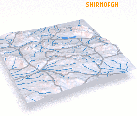 3d view of Shīr Morgh