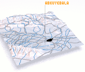 3d view of Ābkū-ye Bālā