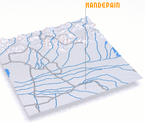 3d view of Mand-e Pā\