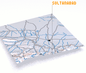 3d view of Solţānābād