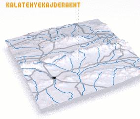 3d view of Kalāteh-ye Kaj Derakht