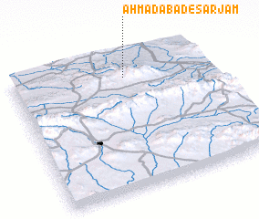 3d view of Aḩmadābād-e Sarjām