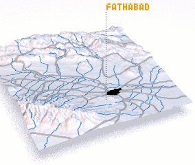 3d view of Fatḩābād