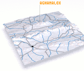 3d view of Āghā Malek