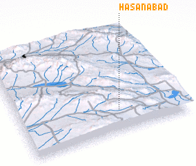 3d view of Ḩasanābād