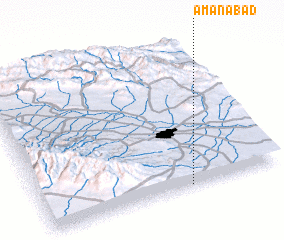 3d view of Amānābād