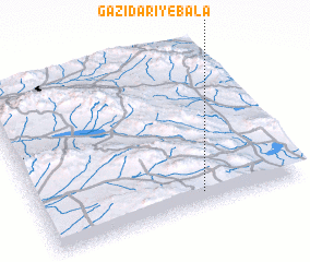 3d view of Gazīdarī-ye Bālā