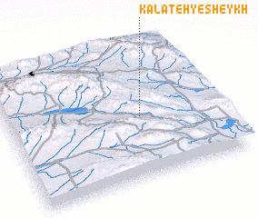 3d view of Kalāteh-ye Sheykh