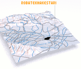 3d view of Robāţ-e Khākestarī