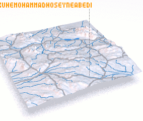 3d view of Kūh-e Moḩammad Ḩoseyn-e ‘Abedī