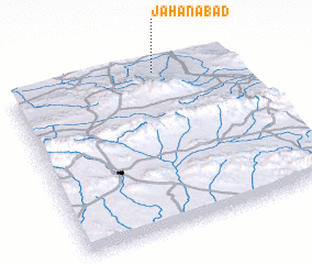 3d view of Jahānābād