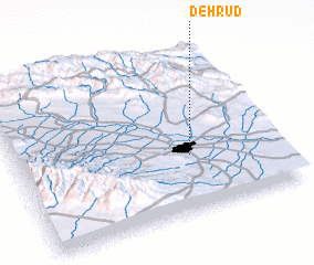 3d view of Deh Rūd