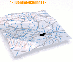 3d view of Maḩmūdābād-e Kharābeh