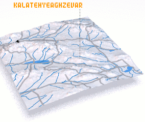 3d view of Kalāteh-ye Aghzevār