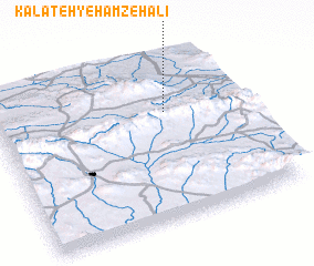 3d view of Kalāteh-ye Ḩamzeh ‘Alī