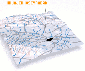 3d view of Khvājeh Ḩoseynābād