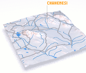 3d view of Chāh-e Mesī