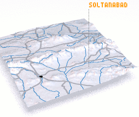 3d view of Solţānābād