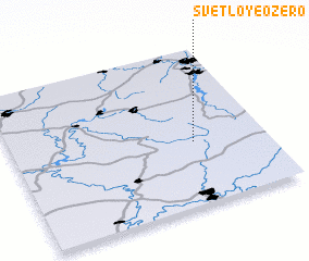 3d view of Svetloye Ozero