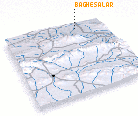 3d view of Bāgh-e Sālār